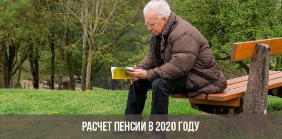 Pension calculation in 2020