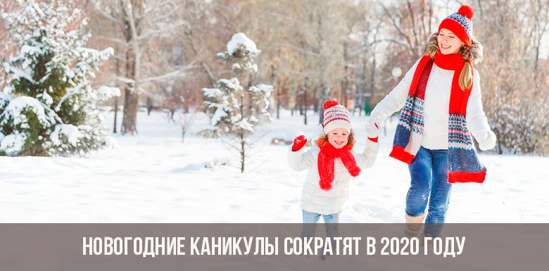 Reduction of New Year holidays in 2020