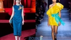 Madingos 2019-2020 m. Vakarinių suknelių spalvos