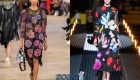 فستان مع الزهور - اتجاه الشتاء 2019-2020