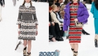 Megztos suknelės „Chanel“ žiemą 2019-2020