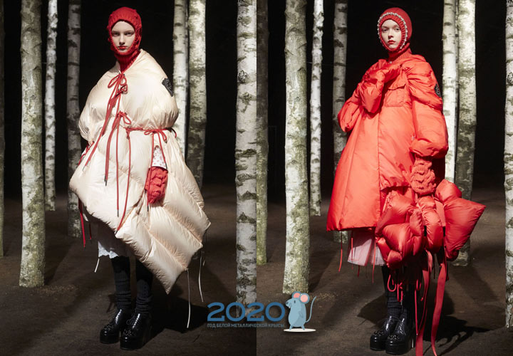 Bright down jackets by Simon Rocha for 2020