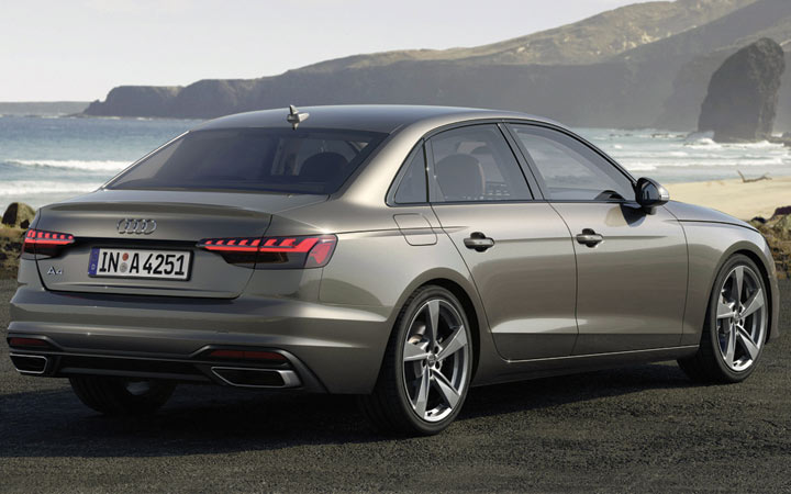 Exterior of the Audi A4 2019-2020