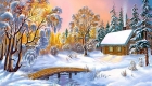Zimski krajolik - slika za 2020. godinu