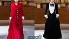 Vestidos de veludo Chanel alta costura outono-inverno 2019-2020