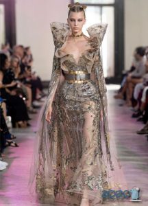 Elie Saab robe automne-hiver 2019-2020 haute couture