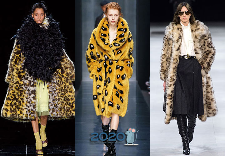 Cappotti di pelliccia di leopardo autunno-inverno 2019-2020