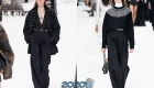 Bukser med bred ben på Chanel efterår-vinter 2019-2020