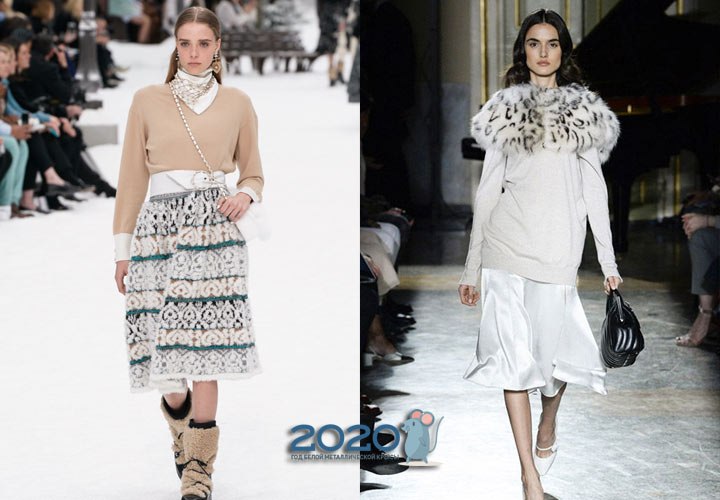 Μοντέρνο πουλόβερ κασμίρ φθινόπωρο-χειμώνα 2019-2020