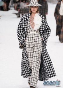 Tipare Chanel cu carouri imprimate toamna-iarna 2019-2020