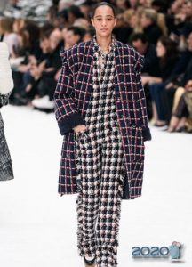 Chanel imprimé à carreaux automne-hiver 2019-2020