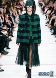 Estampado a cuadros Dior otoño-invierno 2019-2020