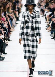 Checkered print Dior fall-winter 2019-2020