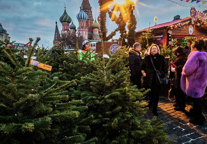 Adressen der Weihnachtsmärkte in Moskau