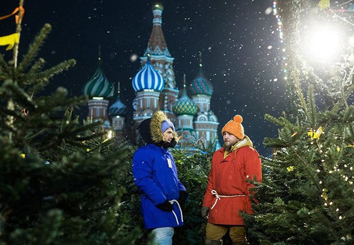 Neujahrsbäume in Moskau
