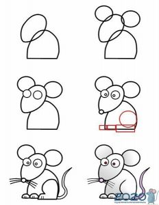 Nauka rysowania szczura