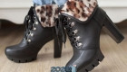 Ankle boots with fur decor for 2020