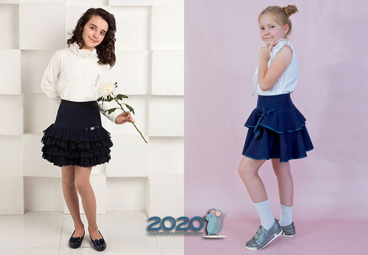 חצאית סריג לבית הספר לשנת 2020