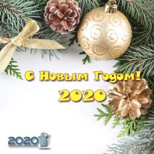 Feliz Ano Novo 2020 Mini Cartão