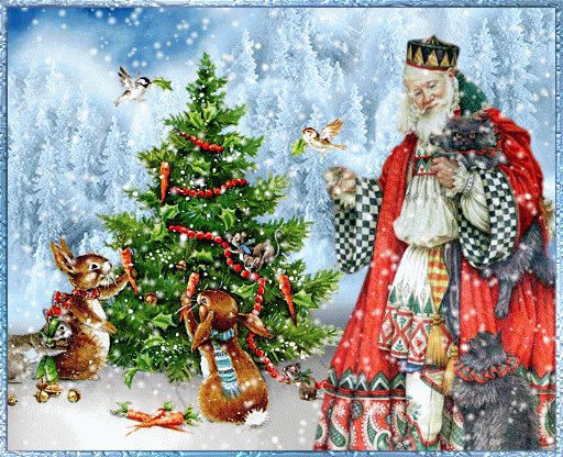 Neujahrskarte mit Weihnachtsbaum für 2020