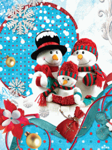 Božićna animacija - snjegovići
