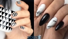 Nail Design for 2020 - Décor noir et blanc