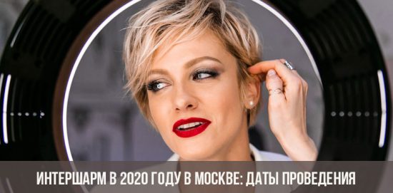 Intersharm i 2020 i Moskva: datoer