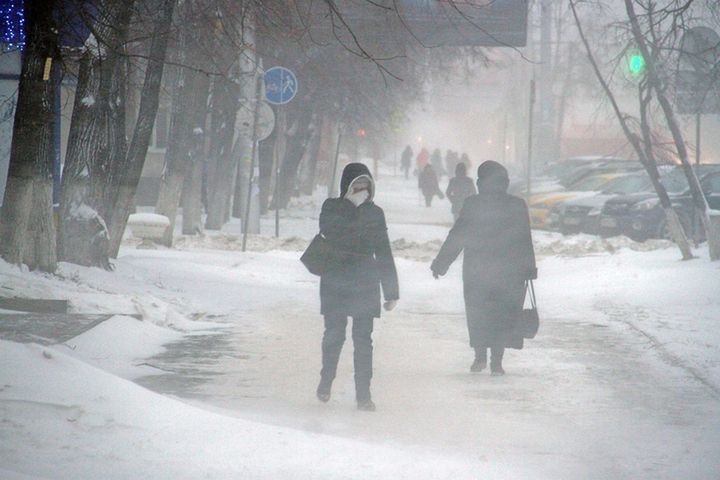 Iarna în Kuban în februarie