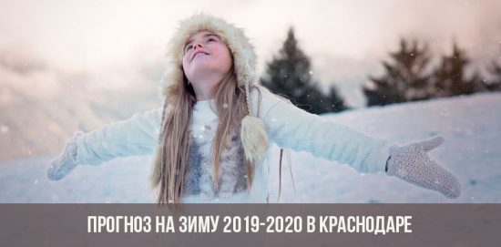Winter in Krasnodar in 2019-2020