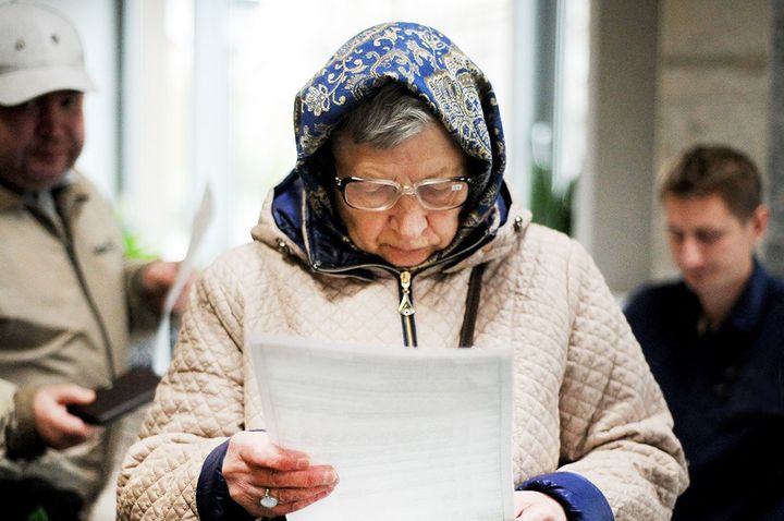 Femeie în vârstă de pensionare