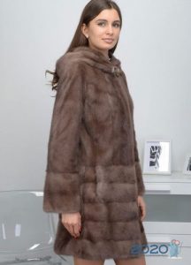 Russisk minkskygge pastel - pelsfrakker 2020