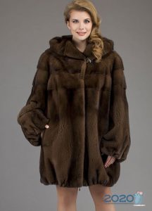 Scandinavian mink brownie - fashionable fur coats 2020