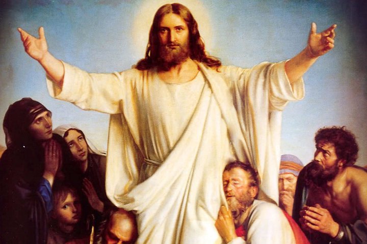 İsa ve inananlar ile simgesi