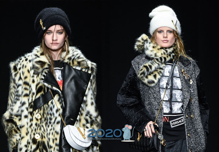 Gebreide mutsen Versace herfst-winter 2019-2020