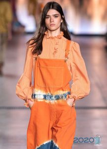 Orange blouse spring-summer 2020