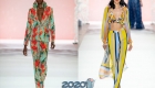 Hose mit Blumen und Streifen - Frühling-Sommer-Mode 2020