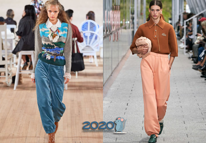 Kalhoty s manžetami - móda jaro-léto 2020