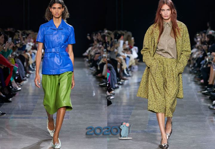 Fashionabla culottes av säsongen vår-sommaren 2020