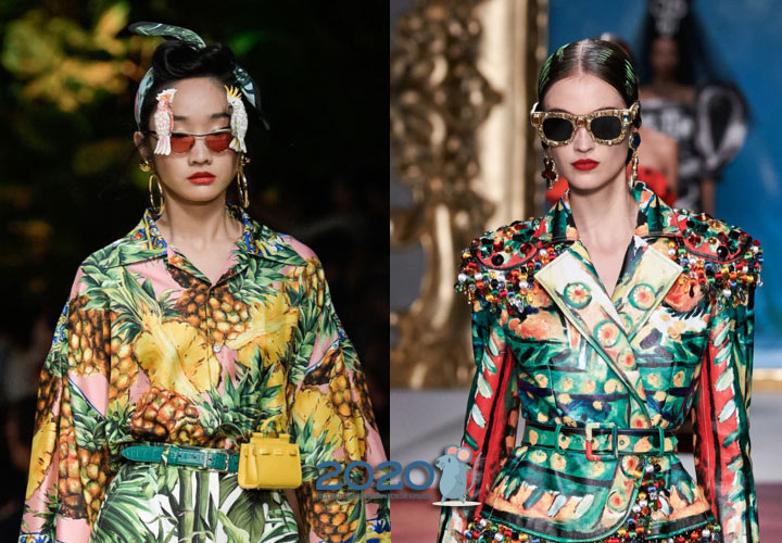 Gelas spektakular - fesyen musim panas-musim panas 2020