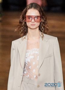Fashion bril met roze lenzen lente-zomer 2020
