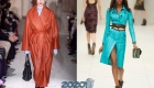 Modes sieviešu mētelis 2020. gada ādas modeļiem