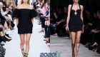 Korte zwarte jurk lente-zomer 2020
