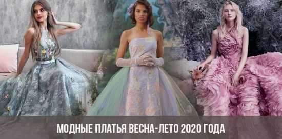 Módní šaty jaro-léto 2020