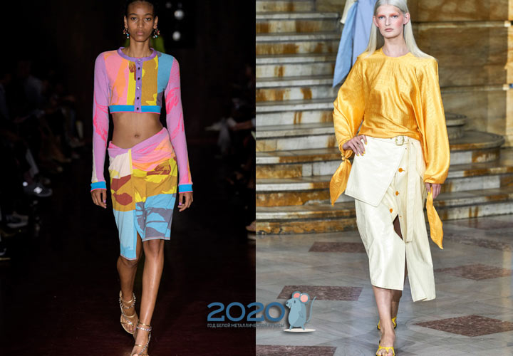 Asymmetric skirt spring-summer 2020