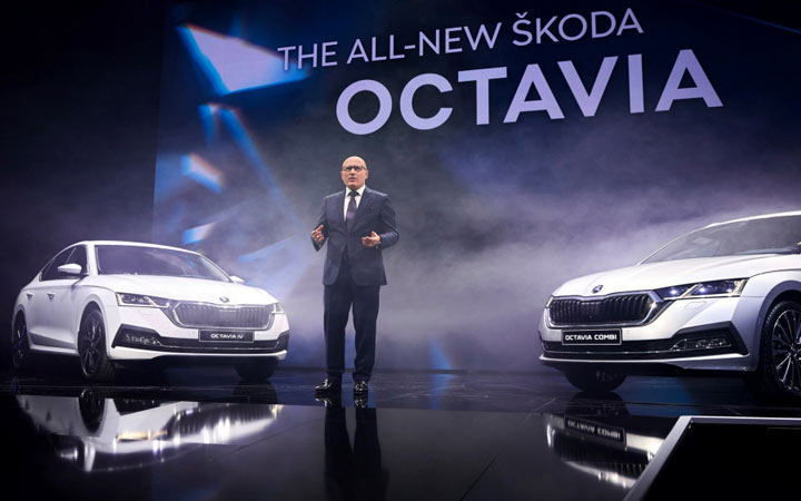 Nya Skoda Octavia 2020-modeller presenterade i Prag