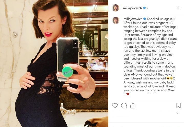 Milla Jovovich està embarassada
